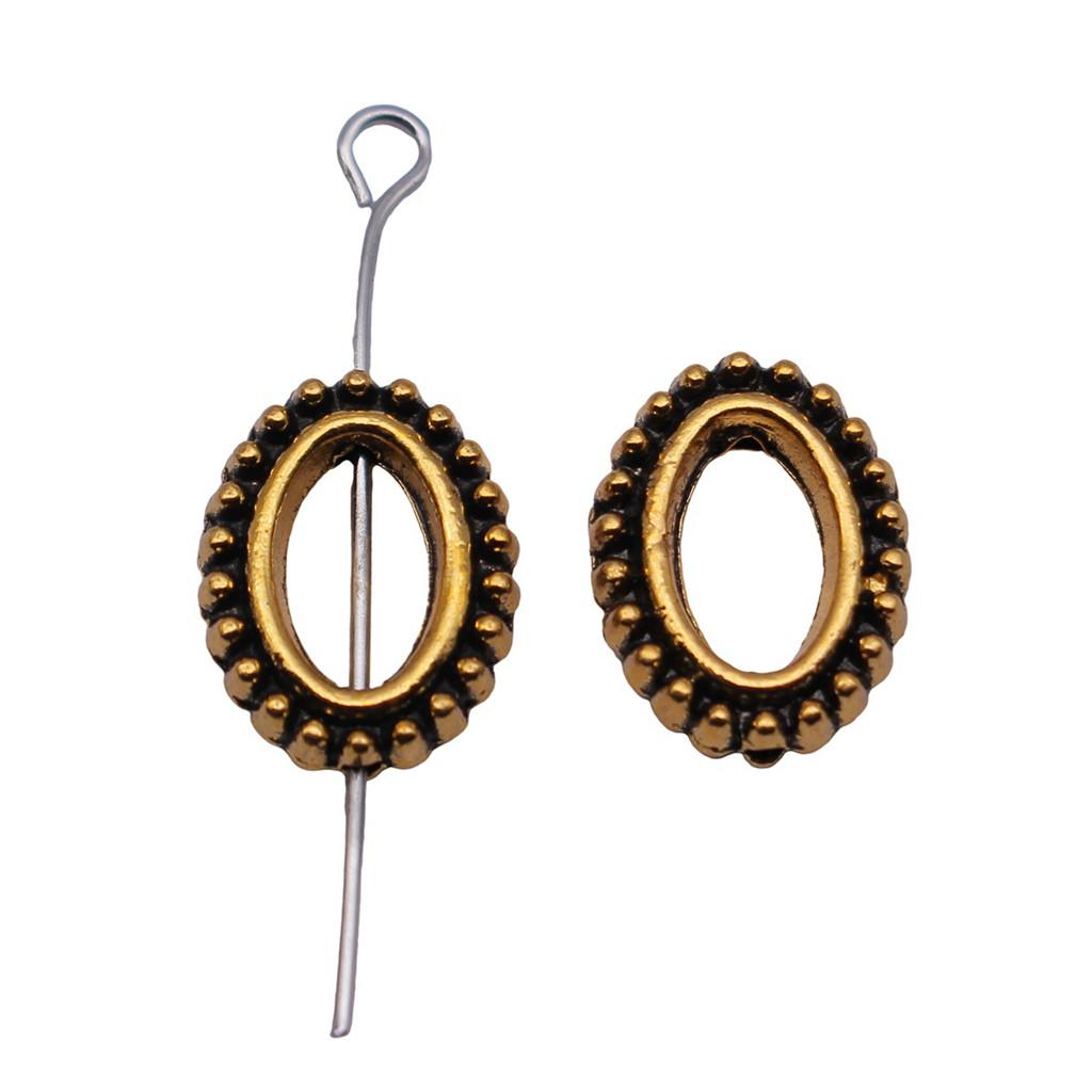 Openwork Beads Mini Hole Geometric Frames For Minimalist Jewelry Components