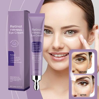 Retinol Firming Eye Cream De-puffs The Eye Area, Lifts And Firms The Eye Area, Reduces Fine Lines Around The Eyes And Tightens The Skin.