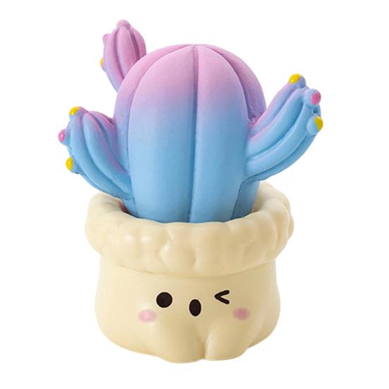Mini Figurine Cactus Mignon en Résine Ornement Miniature Plante en Pot Petite Plante Cactus Artificiel Faux pour Tableau de Bord de Voiture Bureau à Domicile