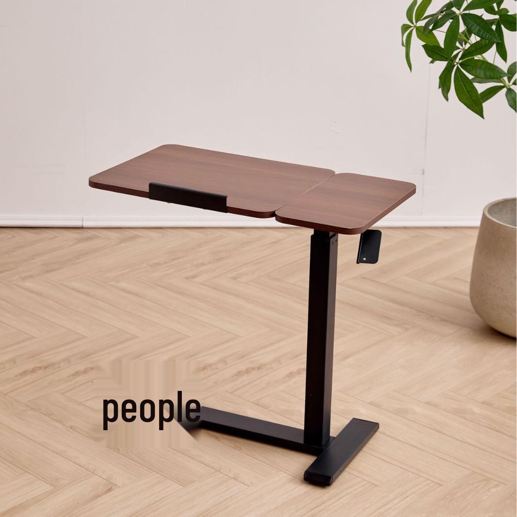 Adjustable Flip-Top Laptop Desk: Mobile Standing Workstation & Bedside Table