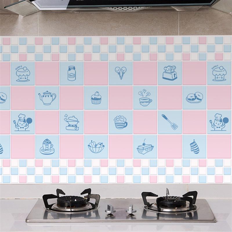 Tapet de bucătărie autoadeziv impermeabil și rezistent la ulei pentru aragazuri și hote