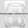 Transparent Table Terrarium Decor Shatterproof Mini Plastic Aquarium 2 Sizes Without Burrs Multipurpose for Living Room Office