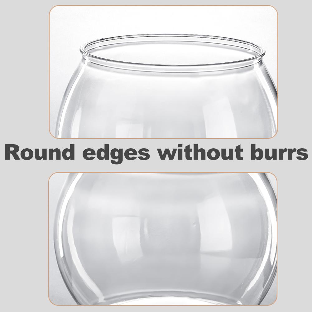 Transparent Table Terrarium Decor Shatterproof Mini Plastic Aquarium 2 Sizes Without Burrs Multipurpose for Living Room Office