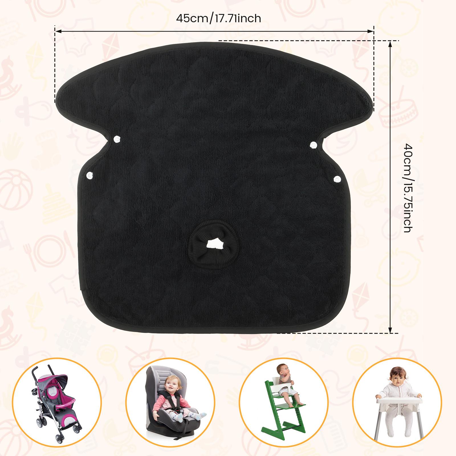 

2 Pcs Baby Piddle Pad Polyester Toilet Training Piddle Pad Cover 4 Layer Leakproof Infant Car Seat Protector Stroller Seat Pad