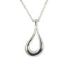 [Used] TIFFANY/Tiffany 925 Open Teardrop Pendant/Necklace/j88-4