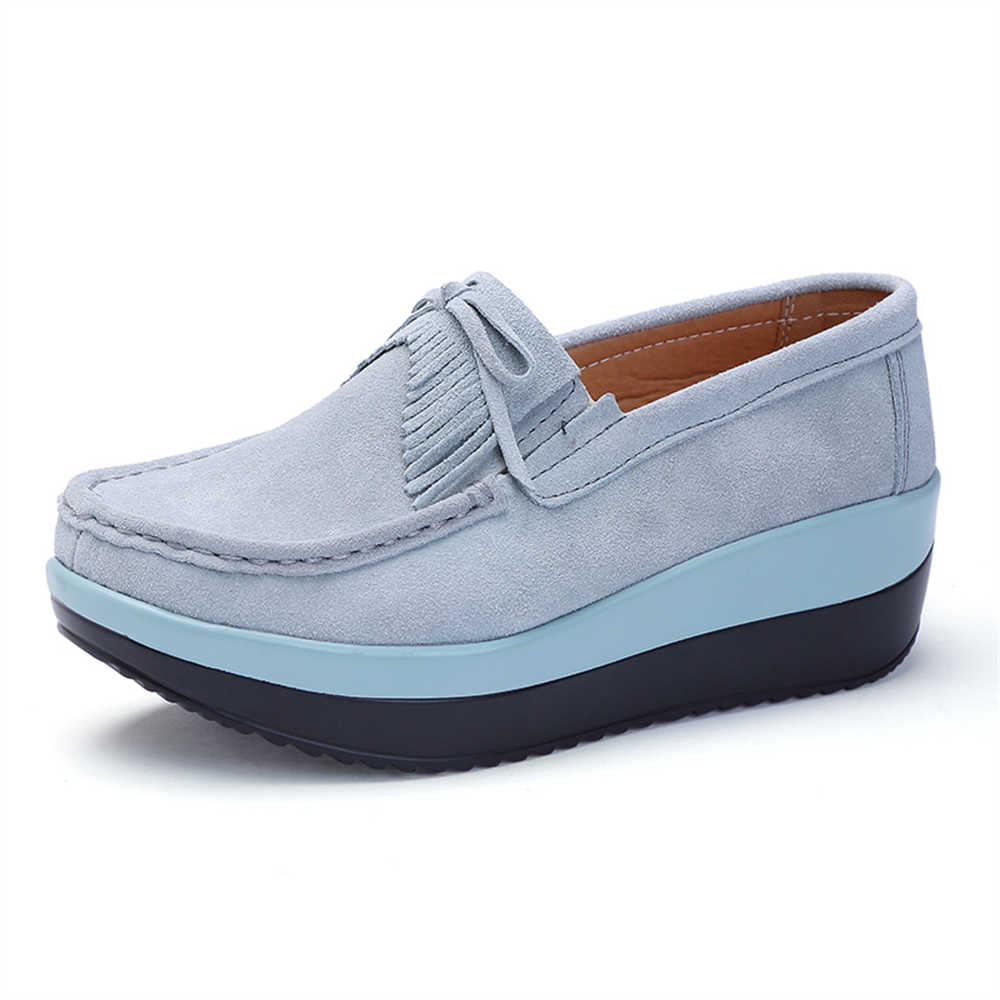 Fashion Without Lacing Wegde Green Sneakers Vulcanize Loafers Womens Shoes Original On The Original Sport Play Sneakeres Suppliers