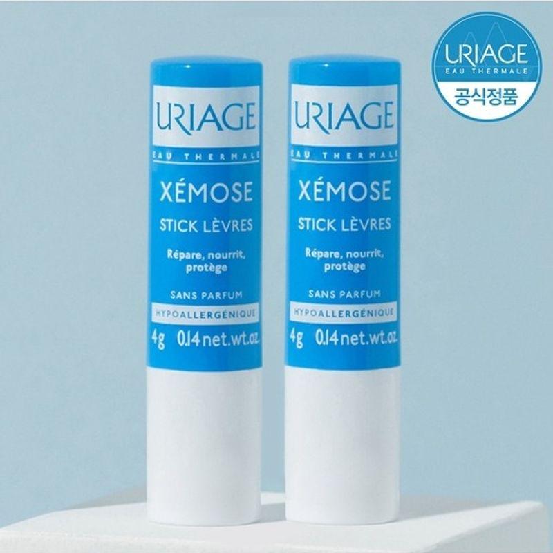 Uriage Uriage Jemos Stick Levres (Unscented Lip Balm) 4G X 2 FREE
