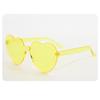 2024 Women Colors Pc Heart Shape Tinted Party Sunglasses Girls Vintage Uv400 Colors Rimless Polarized Sun Glasses