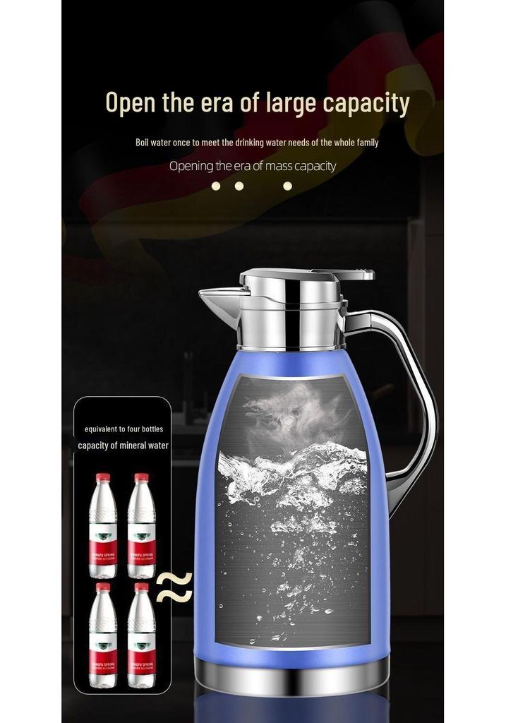 Stainless Steel Double-Layer Insulated Anti-Scald Kettle for Home & Commercial Use