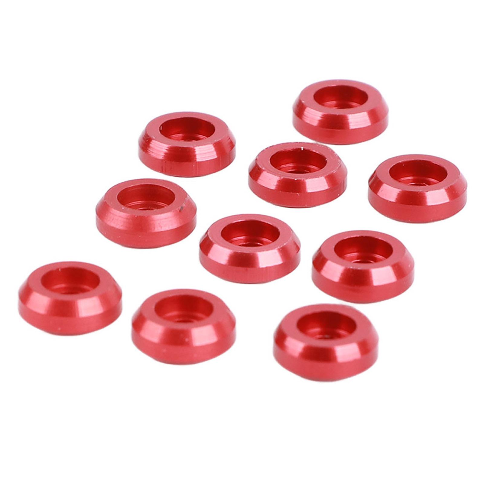 

10 шт. Запчастини для оновлення прокладки з гвинтом з алюмінієвого сплаву, придатні для MND90 MN99 MN91 FJ45(Червоний )