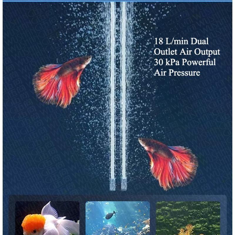 USB Rechargeable Fish Tank Air Pump, Ultra Quiet Aquarium Oxygen Pump, Portable Outdoor Aerator for Fishing