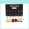 Stylish Geometric Alloy Earrings For Women European American Jewelry Fashion