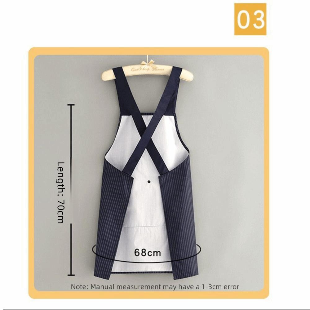 Stain-proof Household Work Apron Waterproof Dishwashing Cleaning Apron Suspender Work Dress  Baking