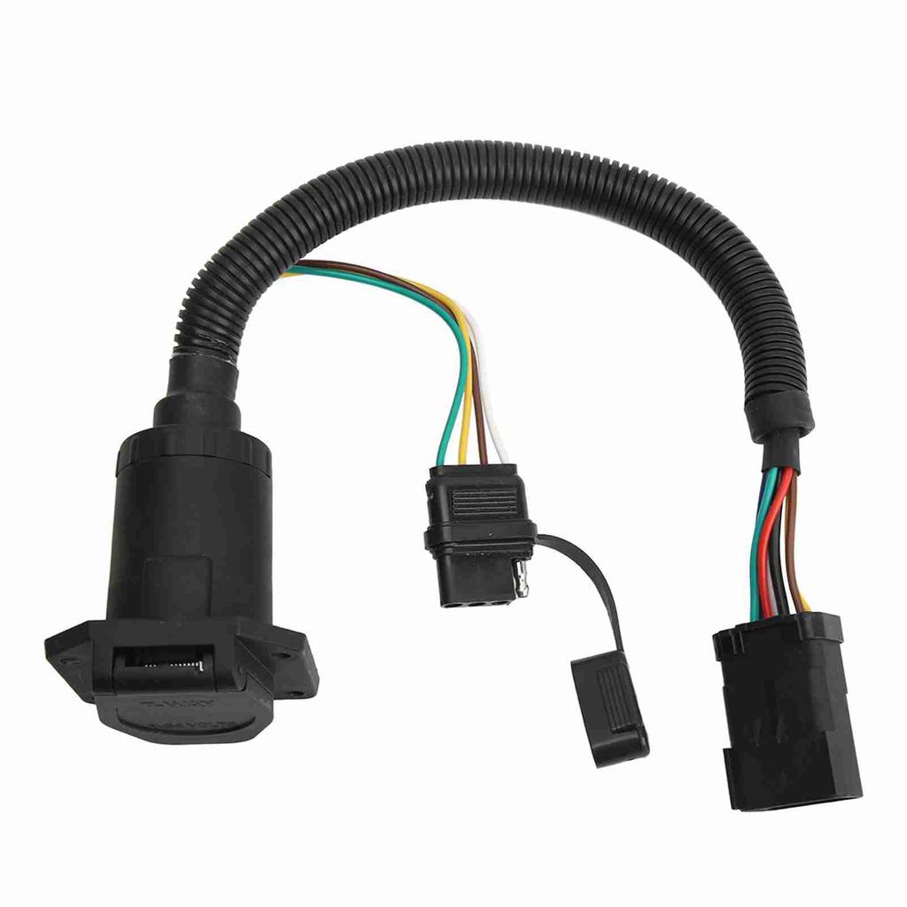 Trailer Wiring Harness 7 Pin 4 Pin Multi Plug Trailer Towing Plug Cord 20135 Replacement for Dodge Ram 1500 2000‑2008