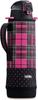Thermos Vacuum Insulated Sports Bottle [One-Touch Open Type] 1.5L Pink Check FFZ-1501F P-CH