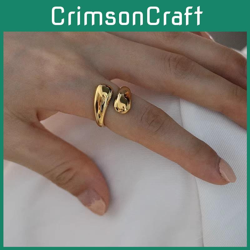 Trendy And Chic Copper Geometric Ring For Women Adjustable Size Fashion Jewelry