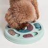 Dingdong Pet Pet Intelligence Development Puzzle Snack Toy IQ Toy Round Diameter 23cm x Height 2.5cm, Blue, 1 Piece