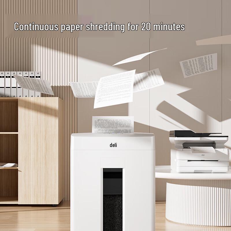 Deli GA155 P-5 8-Sheet Cross-Cut Shredder CN Plug (adapter Included)