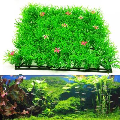Artificial Grass Lawn Fish Tank Decoration Aquarium Lawn Landscape Simulation Lawn Ornaments Green Grass Plastic Plant Decor