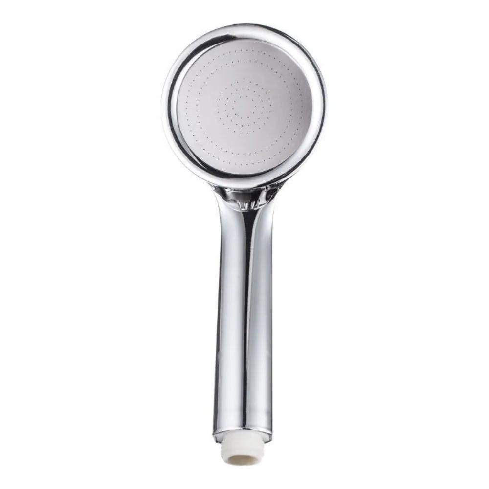 

High Pressure Shower Head Handheld Wear-resistant Water Saving Spray Nozzle Durable Ultra-thin Pressurized Shower Head Home серебряный