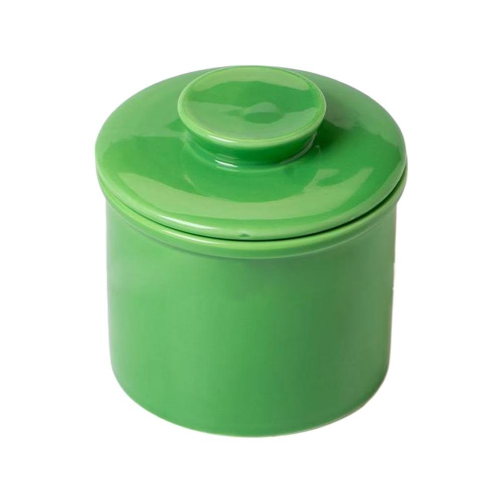 Sealed French Butter Crock Ceramic Butter Keeper Simple Butter Storage Container Cheese