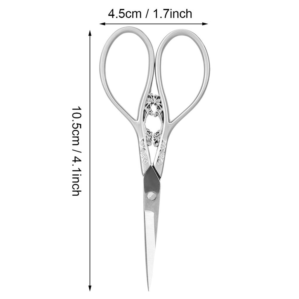 1pc Stainless Steel Tailor Scissors Household   Sewing Accessories(black with gold pattern)