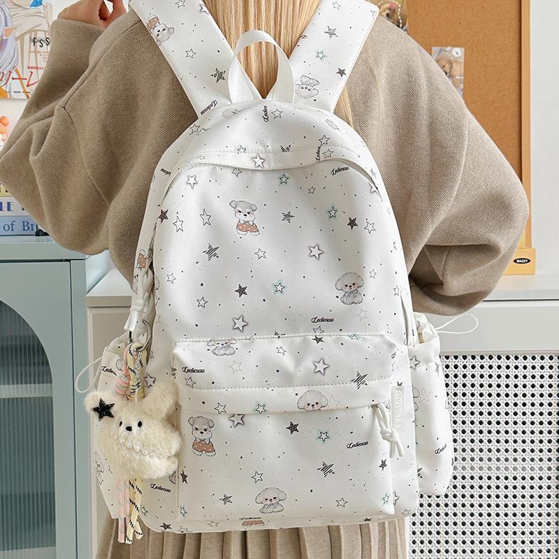 Manyin Cute Junior High School Student Backpack for Girls, Elementary School Girl Backpack for Girls, New Student Commuter Backpack for Girls