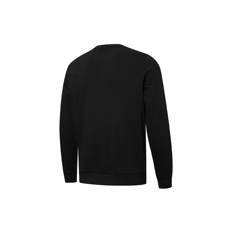 PUMA Ess Logo Printing Round Neck Sports Pullover Black Men's 848731-01
