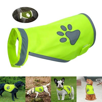 Outdoor High Visibility Fluorescent Pet Hi Vis Coat Pet Reflective Vest Pet Safety Vest Dog Jacket