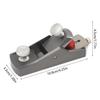 Adjustable Aluminum Alloy Hand Plane With Precision Knobs Sharp Steel Blade For Woodworking Diy Furniture Projects