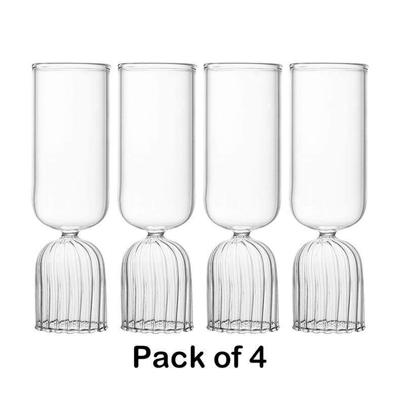 

4PCS Creative Cocktail Glass Champagne Glass Novelty Drink Cup for KTV Bar Night Party 210ml