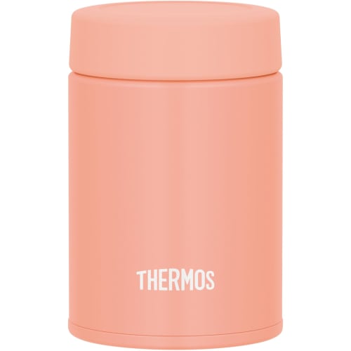 Thermos Vacuum Insulated Soup Jar, 200ml, Coral Pink, Small Capacity Model, Dishwasher Safe, Keeps Soup Hot or Cold, with a Simple Lid Design (JEG-200