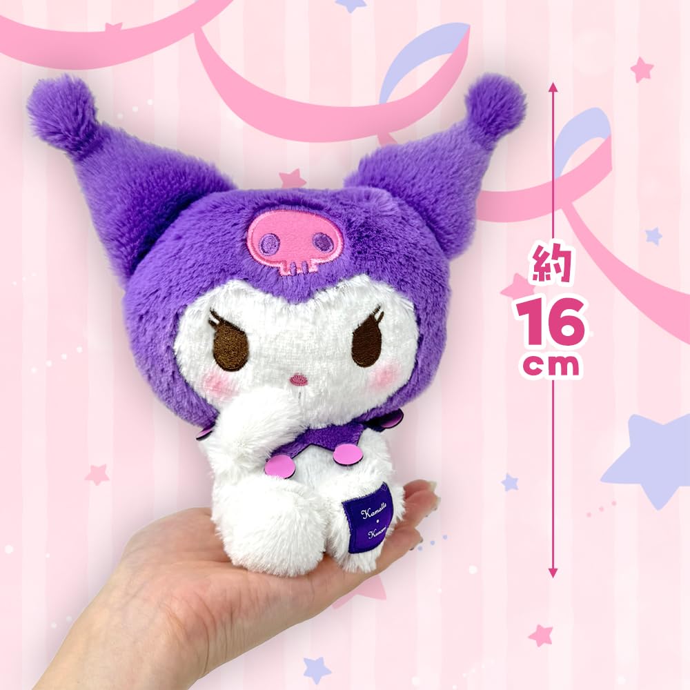 My Melody & Kuromi Plüschtier Offizielles Merchandise Ca.. B22 x H16cm (3er Set)