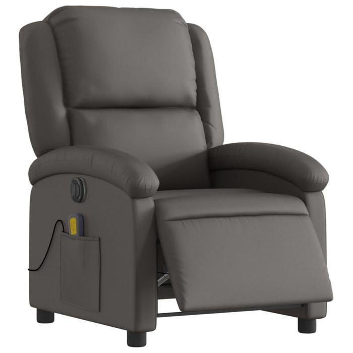 VidaXL Fauteuil de Massage Inclinable Électrique, Chaise de Relaxation avec Dossier et Repose-pied Réglables, Siège de Salon 3204261