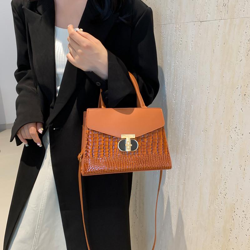 Stylish Vintage Shoulder Bag With Unique Design For Casual Everyday Use In Black White Pink Brown Green Red