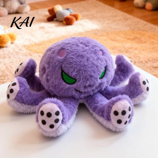 Halloween Octopus Doll Devil Plush Toy, Soft Stuffed Dark Decor, Children Eight Tentacle Sea Animal Pillow, Gift for Christmas Birthday Realistic