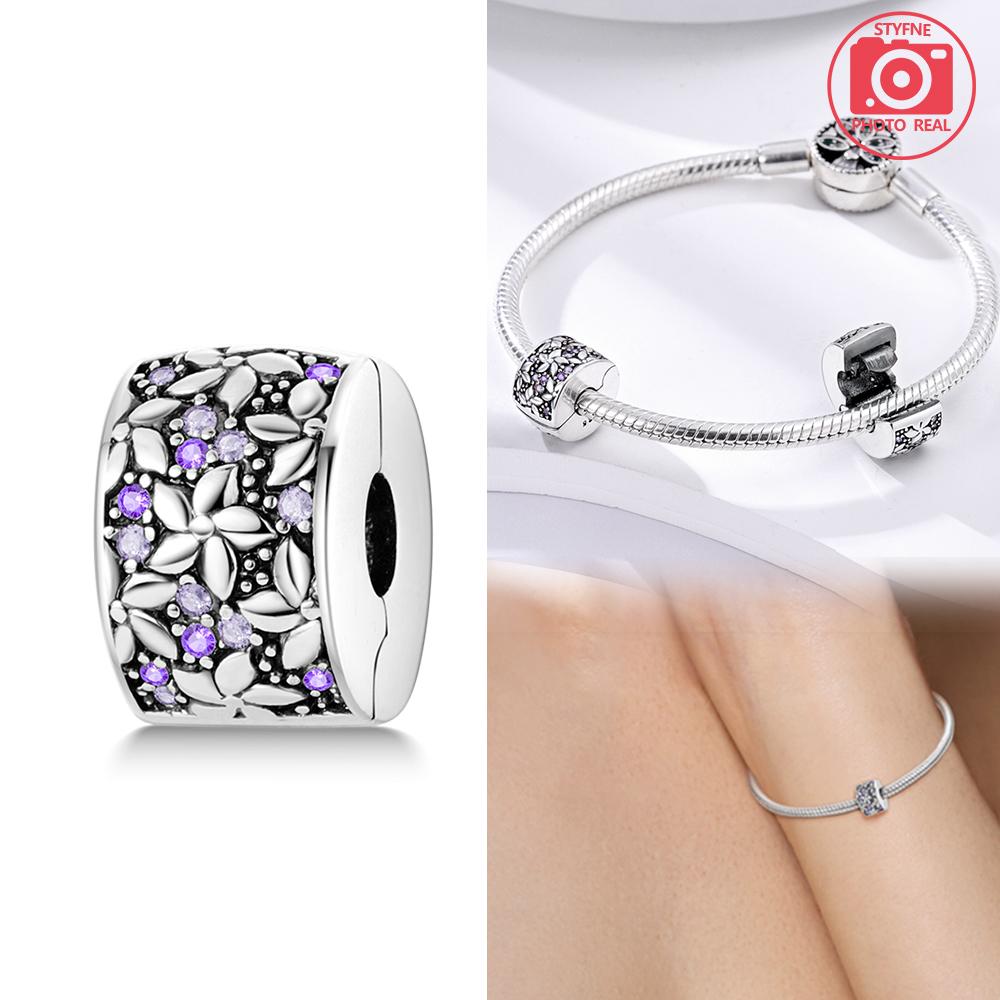 

Charms Plata Openwork Flower Clip Copper Colors For Charms Copper Colors Original Bracelet For Jewelry Making