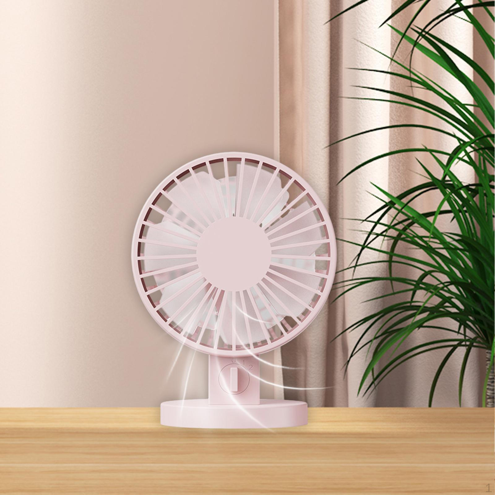 

Компактный настольный USB-вентилятор с настройками скорости для дома и офиса розовый