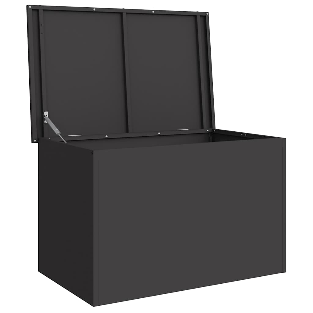 Outdoor Storage Box Black 80 X 50.5 X 50 Cm Steel