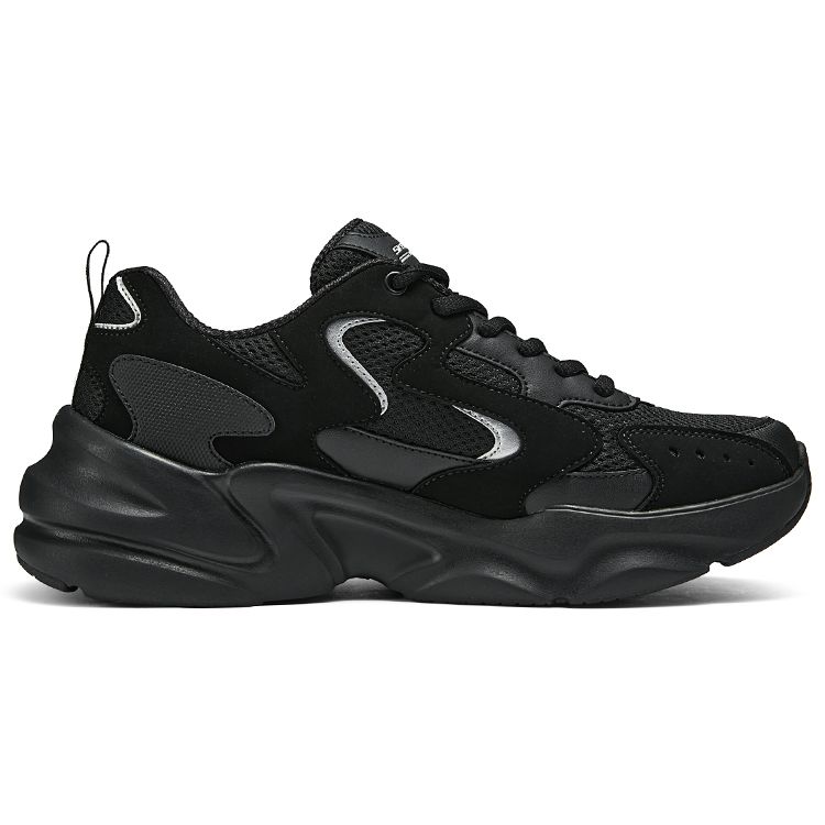 Skechers Bobs Bamina 2 Mesh Fabric Synthetic Leather Casual Shoes Men sneakers Black 118324-BBK