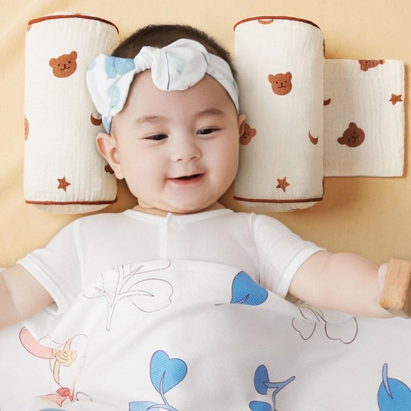 Comfortable Baby Pillow Soft & Breathable Pillow Gentle Support Baby Pillow Multiple Pattern for Cribs & Strollers