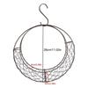 Bird Nesting Material Holder Moon Shaped Wreath Frame Wire Hummingbird Nesting Material Cage Bird's Nest Support For Home Deco
