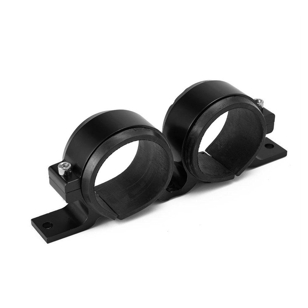 Aluminum Car Dual Twin Fuel Pump Mount Bracket 60MM & Fuel Filter Clamp Mounting Bracket Holder 60mm Cradle For Car Modified