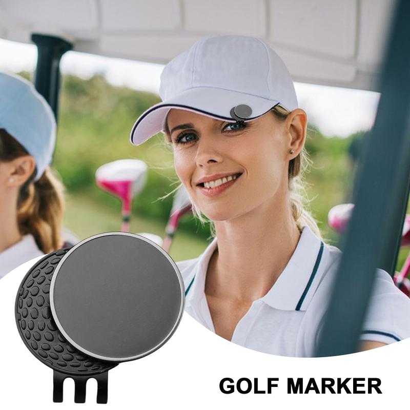Golf Ball Marker For Hat Men Women Golf Hat Clip Ball Marker Outdoor Sports Equipment Belt And Pocket Clip-On Golf Ball Marker