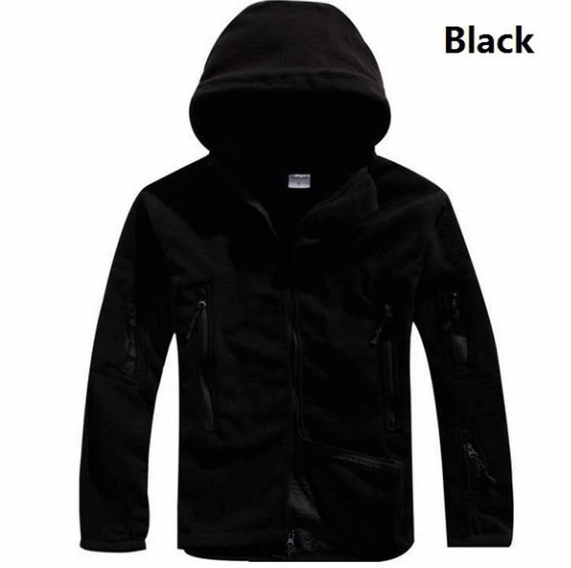 Winter Fleece Jacket Men Warm Polar Outdoor Hoodie Coat Pocket Casual Full Zip Sport Hiking Jacket
