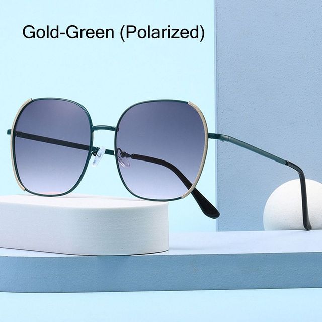 

Негабаритные солнцезащитные очки с защитой от УФ-лучей, поляризационные солнцезащитные очки для женщин и мужчин, модные градиентные оттенки Uv400, летние очки