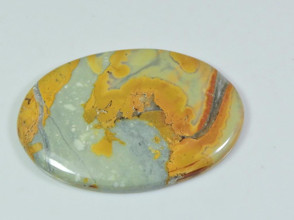AA++ 51Cts. Natural Maligano Jasper Oval Cabochon Loose Gemstone 29X42X03 MM ET-145