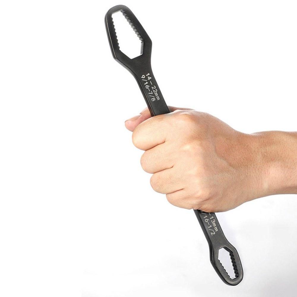 Universal Plum Blossom Wrench Double-headed Self-tightening Adjustable Wrench 8-22mm  Bicycle Repair Tool