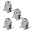 4pcs Industrial Casters Set Heavy Duty Caster Wheels Transparent Rolling Casters Accessory