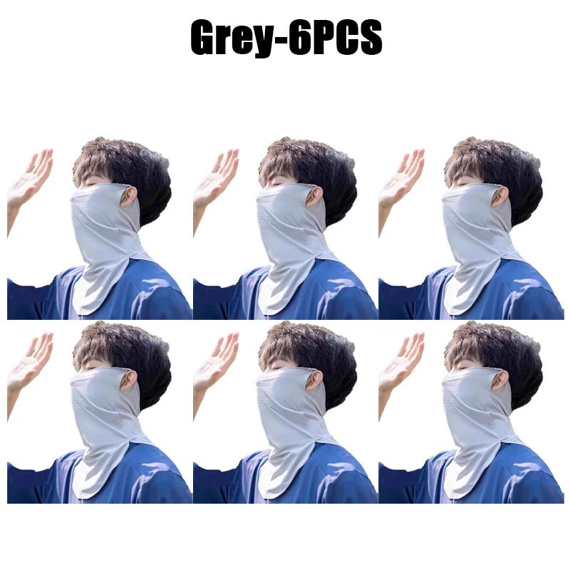 Unisex UV Protection Outdoor Neck Wrap Cover Sports Sun Proof Bib Ice Silk Mask Face Cover Neck Wrap Cover Sunscreen Face Scarf